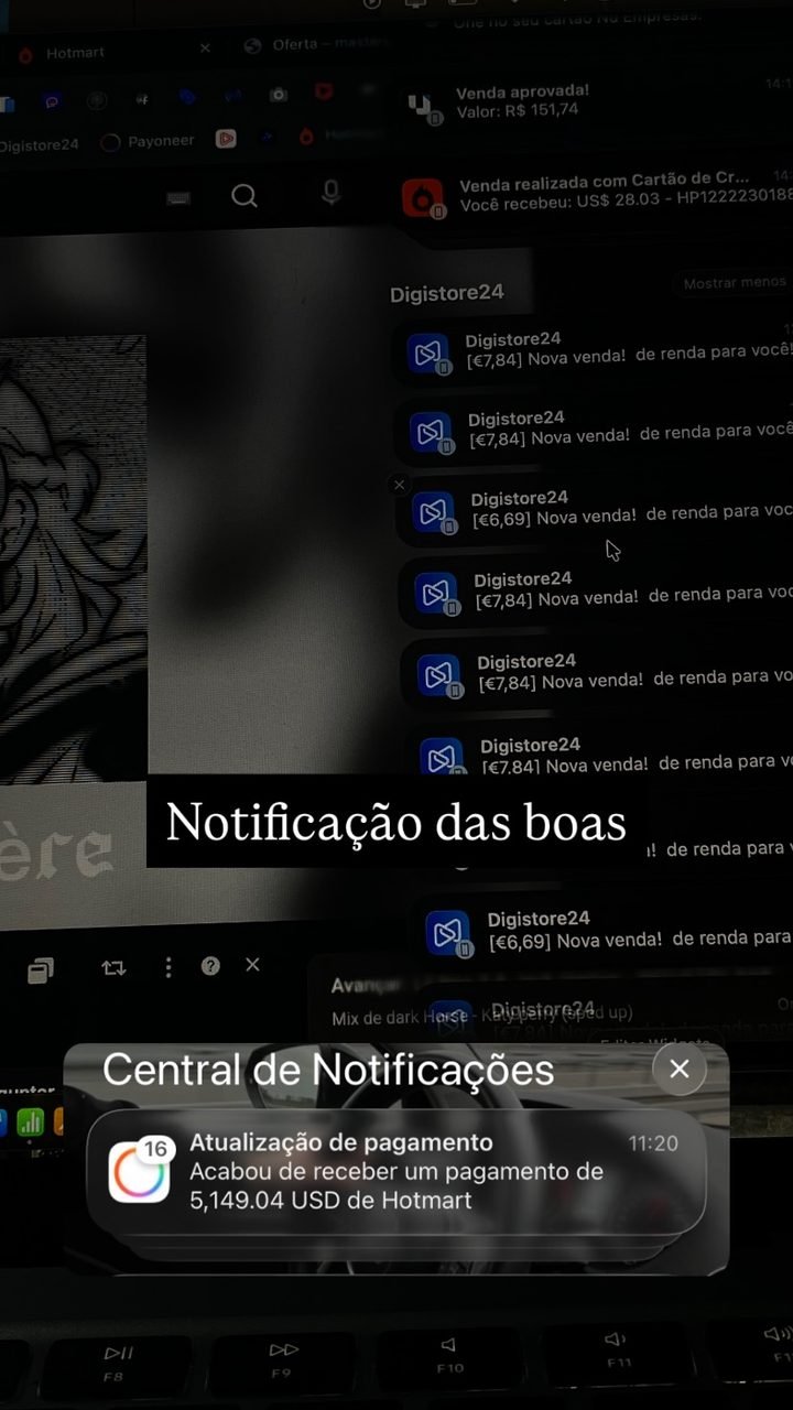 Print de vendas da operação do Gustavo